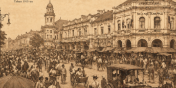 Ilustrasi suasana masa lalu yang menjadi bagian penting dalam Sejarah Pajak Sambu Medan.