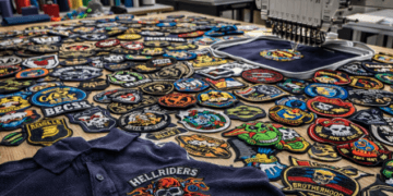 Koleksi berbagai bentuk badge dan logo hasil produksi vendor bordir patch emblem Medan.