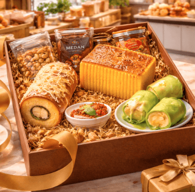 Ragam pilihan Buah Tangan Ikonik Medan yang sangat populer dan wajib dibawa pulang oleh para wisatawan.