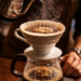 Proses menyeduh kopi manual brew secara presisi di salah satu coffee shop di Medan yang fokus pada kualitas biji specialty.