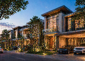 Salah satu deretan hunian mewah dalam ekosistem Perumahan Elit di Medan Johor.