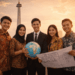 Ilustrasi para alumni yang menjalankan kewajiban penerima beasiswa LPDP dengan berkontribusi langsung di tanah air.