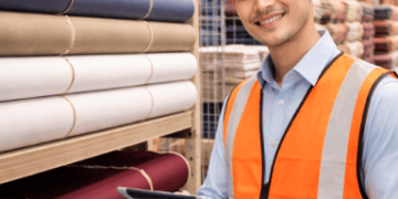 Stok kain drill dan high twist yang melimpah di Grosir Bahan Seragam Sekolah dan Kantor Medan untuk memenuhi kebutuhan tender instansi besar.