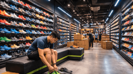 Koleksi lengkap di Grosir Sepatu Olahraga Medan yang menawarkan berbagai model sepatu sport terbaru dengan harga terjangkau.