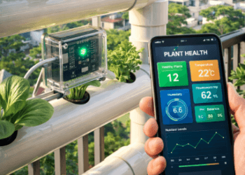 Instalasi Hidroponik IoT Medan yang sangat ringkas untuk budidaya sayuran di area teras rumah yang terbatas.