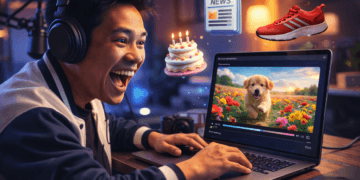 Infografis trik gagasan tayangan mesin cerdas yang menampilkan warga mempraktikkan jurus ide konten video ai.