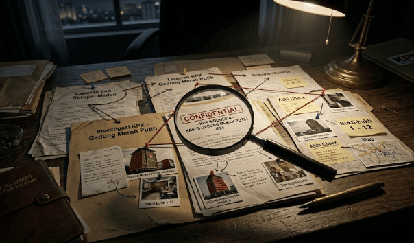 Ilustrasi berkas penyidikan untuk mengungkap Kronologi Suap Bea Cukai yang melibatkan pengusaha besar.