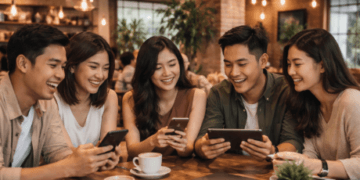 Anggota Komunitas Bitcoin Medan sedang melakukan kegiatan networking dan diskusi santai mengenai tren pasar terbaru.