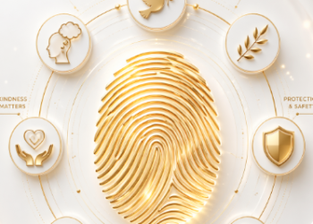 Visualisasi mengenai pentingnya menjaga integritas diri melalui Etika Bijak Media Sosial setiap hari.