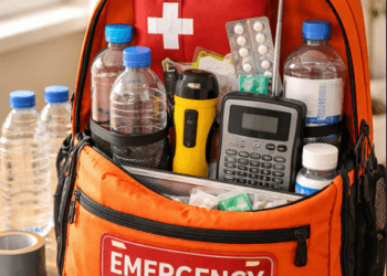 Perlengkapan standar yang harus ada di dalam Tas Siaga Bencana keluarga.