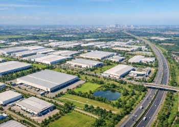 Geliat kawasan pabrik yang mencerminkan besarnya Potensi Industri Tanjung Morawa.