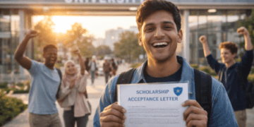 Mahasiswa yang berhasil mendapatkan Beasiswa Universitas 2026 sebagai hasil dari persiapan yang matang dan prestasi akademik.