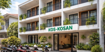 Fasad bangunan Kos-kosan Strategis Tembung Medan yang memiliki akses mudah menuju area kampus.