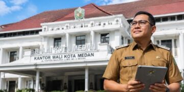 Kantor Wali Kota Medan dan calon peserta seleksi CPNS Medan 2026