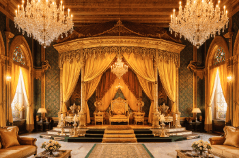 Kemegahan arsitektur Wisata Istana Maimun Medan yang memadukan unsur Melayu, Islam, dan Eropa.