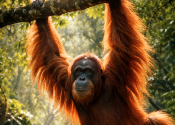 Habitat asli orangutan di Medan dan sekitarnya yang berada di kawasan hutan hujan tropis Bukit Lawang.