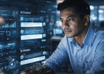 Infografis trik awasi teknologi bot obrolan canggih yang menampilkan warga menerapkan jurus pantau kemajuan mesin GPT AI.