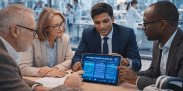 Perwakilan industri dan dosen sedang mendiskusikan implementasi Link and Match Kampus untuk menciptakan kurikulum yang relevan dengan pasar kerja.