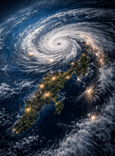 Citra satelit cuaca yang menunjukkan kumpulan awan konvektif tebal penyebab hujan ekstrim di wilayah Sulawesi Tengah.