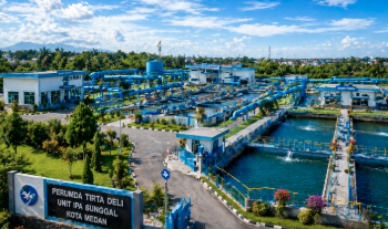 Fasilitas instalasi pengolahan yang menjamin ketersediaan Air Bersih di Sunggal Medan.