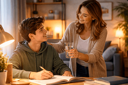 Bentuk dukungan emosional orang tua kepada anak yang sedang mempersiapkan diri menghadapi ujian TKA.