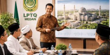 Sinergi antara Pemko dan pengurus dalam memperkuat Pembinaan LPTQ Medan tahun 2026.