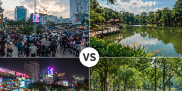 Suasana asri yang menjadi keunggulan utama Wisata Danau Martubung Medan dibanding taman lain.