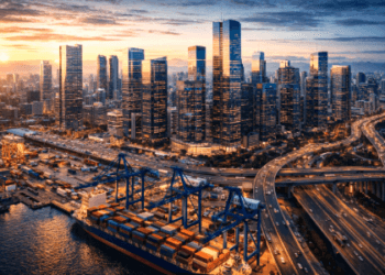 Visualisasi pusat bisnis dan Potensi Ekonomi di wilayah metropolitan.