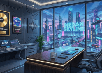 Ilustrasi kantor agensi baru Mark Lee yang mungkin menjadi tempat ia mengembangkan karier solonya.