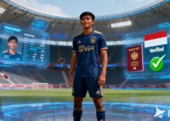 Ilustrasi masa depan cerah pemain sepak bola Indonesia yang berkarir di Liga Belanda.