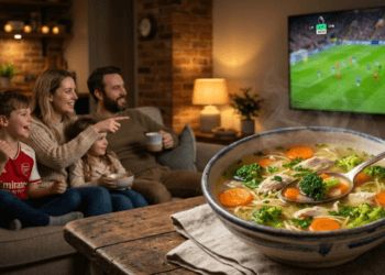 Menyajikan resep sup gurih favorit anak yang kaya akan sayuran segar untuk menjaga kesehatan selama musim pertandingan sepak bola.