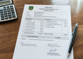 Ilustrasi rincian komponen penghasilan atau gaji CPNS Medan 2026
