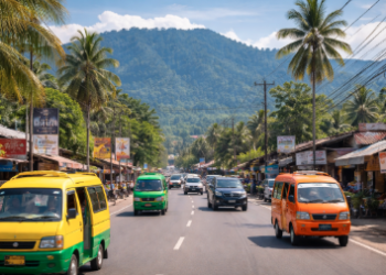 Arus lalu lintas yang lancar sebagai jalur utama Transportasi Menuju Martubung Medan.