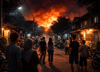 Warga Cimuning memberikan kesaksian mengenai dahsyatnya ledakan SPBE Bekasi.