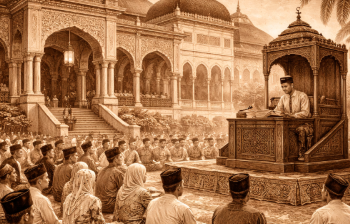 Ilustrasi akar sejarah MTQ Medan yang bermula dari tradisi religi di Kesultanan Deli.