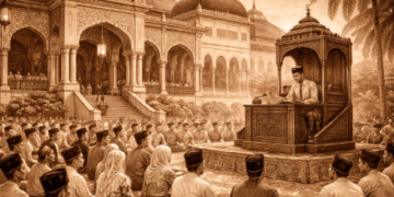 Ilustrasi akar sejarah MTQ Medan yang bermula dari tradisi religi di Kesultanan Deli.