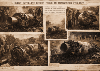 Dokumentasi berbagai temuan puing sampah antariksa yang pernah jatuh di wilayah daratan Indonesia.