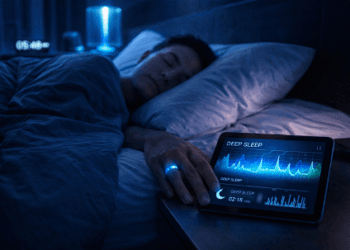 Implementasi sistem kualitas tidur digital 2026 menggunakan cincin pintar untuk memantau siklus tidur harian secara akurat.