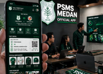 Penerapan teknologi aplikasi seluler sebagai pilar utama dalam pengembangan Bisnis Sepak Bola PSMS secara digital.