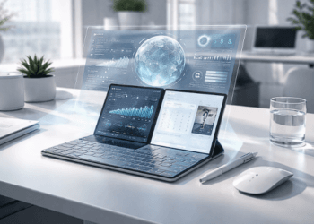 Ilustrasi Strategi Optimalisasi Gadget 2026 untuk meningkatkan produktivitas kerja remote.