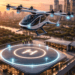 Uji coba operasional Taksi Udara Medan menggunakan unit eVTOL untuk rute cepat dari pusat kota menuju bandara.