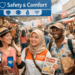 Seorang pemandu sedang memberikan Tips Belanja Aman Medan kepada sekelompok wisatawan yang ingin mengeksplorasi pasar tradisional.