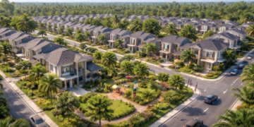 Salah satu kawasan modern dari deretan Perumahan di Tanjung Morawa yang sedang berkembang pesat.