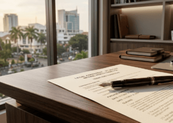 Ilustrasi berkas dokumen resmi mengenai Update Kontrak Anggota NCT di agensi SM Entertainment.