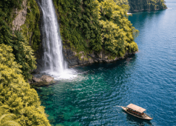 Keindahan air terjun Situmurun yang menjadi salah satu wisata alternatif Danau Toba yang sangat eksotis.