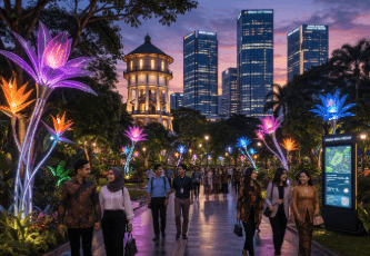 Destinasi Wisata Ikonik yang populer di pusat kota.