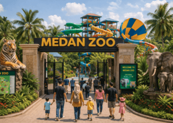 Keseruan waterpark dan kebun binatang modern di Central Park Zoo Medan, destinasi wisata keluarga terlengkap.