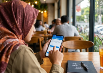 Ilustrasi seorang pelamar yang sedang berlatih soal Seleksi Kompetensi Dasar menggunakan akses aplikasi try out CPNS 2026 gratis langsung dari layar ponsel pintar.
