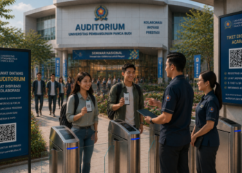 Optimalisasi fungsi Auditorium Kampus Medan melalui penyediaan sistem pembayaran pendaftaran e-registrasi maba elektronik guna meningkatkan efisiensi tata kelola penyediaan fasilitas aula besar di kawasan lingkungan perguruan tinggi pimpinan.