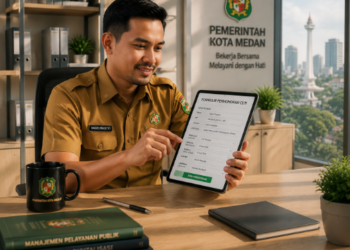 Pengelolaan Cuti ASN Medan yang transparan melalui sistem digital untuk menjamin hak istirahat pegawai tetap terpenuhi secara adil pimpinan.